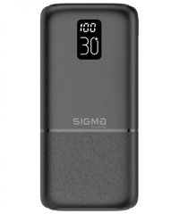 Зовнішній акумулятор (Power Bank) Sigma mobile X-power SI30A3QL 30000mAh Type-C PD20W QC22,5W Black