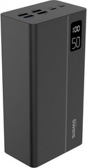 Зовнішній акумулятор (Power Bank) Sigma mobile X-power SI50A3QL 50000mAh Type-C PD20W, QC22,5W Black UA UCRF